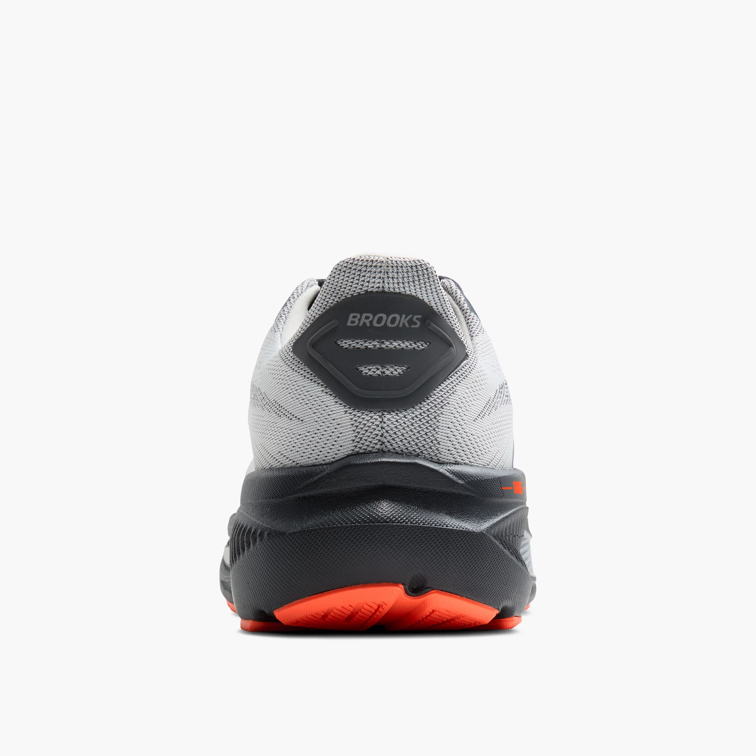 Brooks Men's Ghost 17 X-Wide Oyster Mushroom/Orange/Ebony