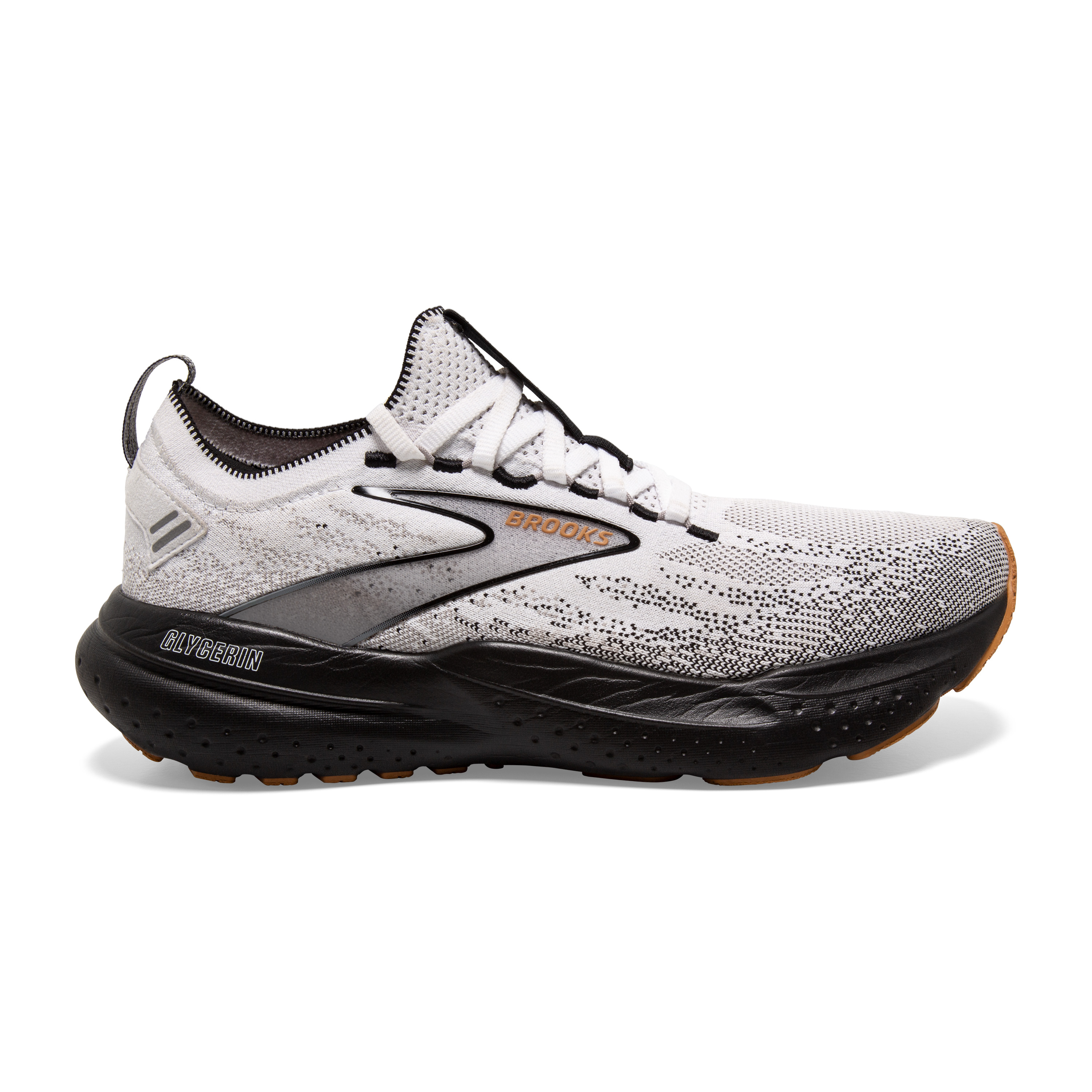 Brooks Glycerin 21 Men\'s Size 10.5 Black White Athletic Running Shoes‎ Sneakers Brooks Glycerin 21 Black White for sale | eBay main image 3