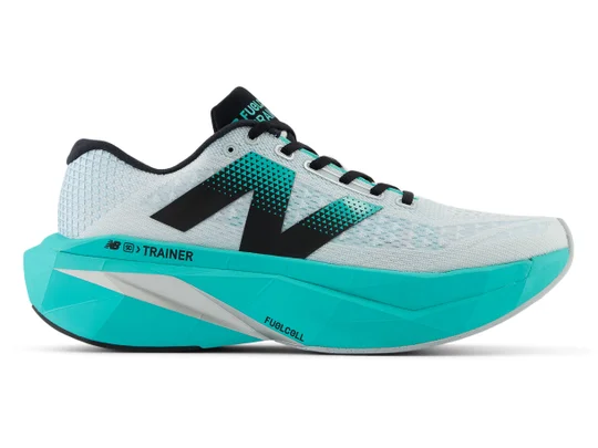 その他 NB FuelCell SuperComp Trainer v3 26.5 New Balance Men's FuelCell SuperComp Trainer v3 White/Cyber Jade