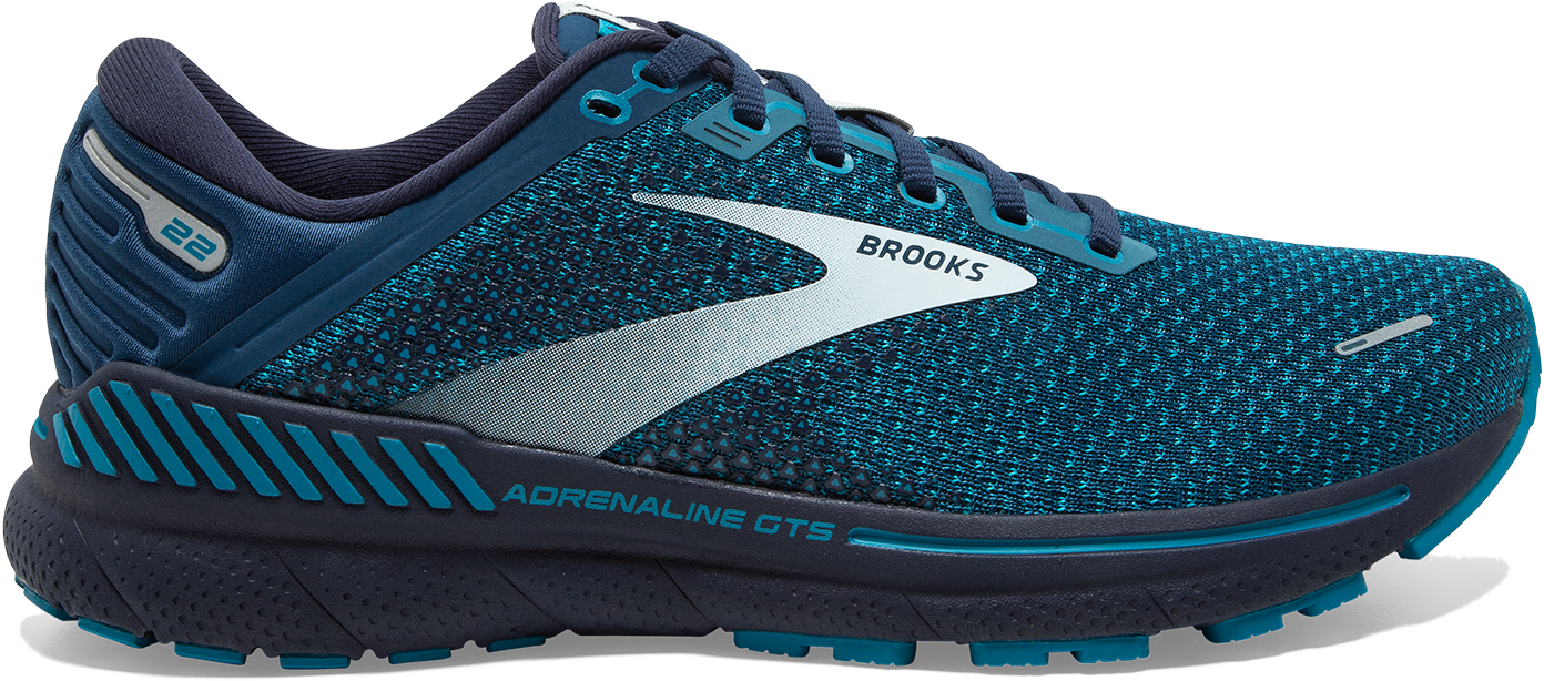 Brooks Men's Adrenaline GTS 22 Titan/Teal/Grey