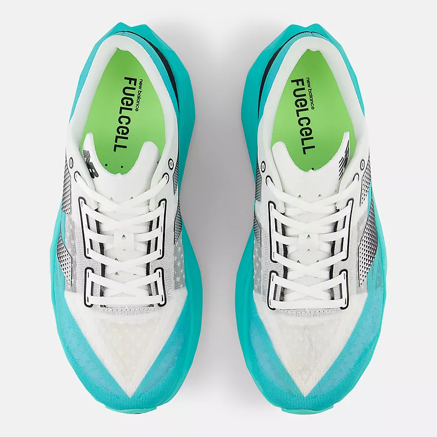 New Balance Men's FuelCell Rebel V4 Cyber Jade/White