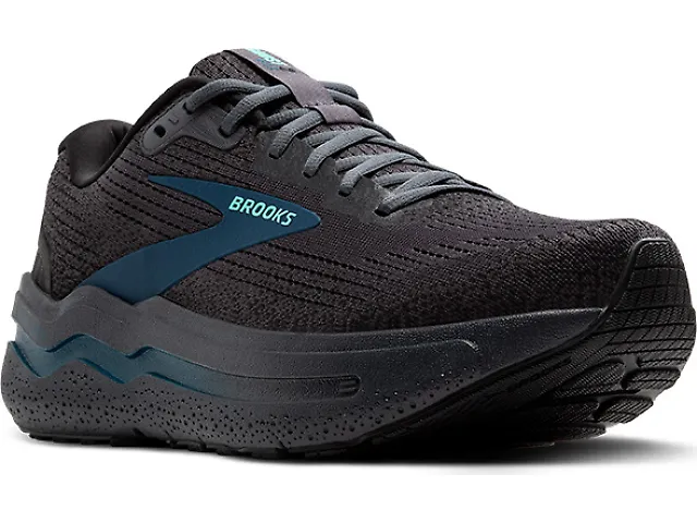 Brooks Men's Ghost Max 2 Wide Ebony/Cockatoo/Blue Sapphire