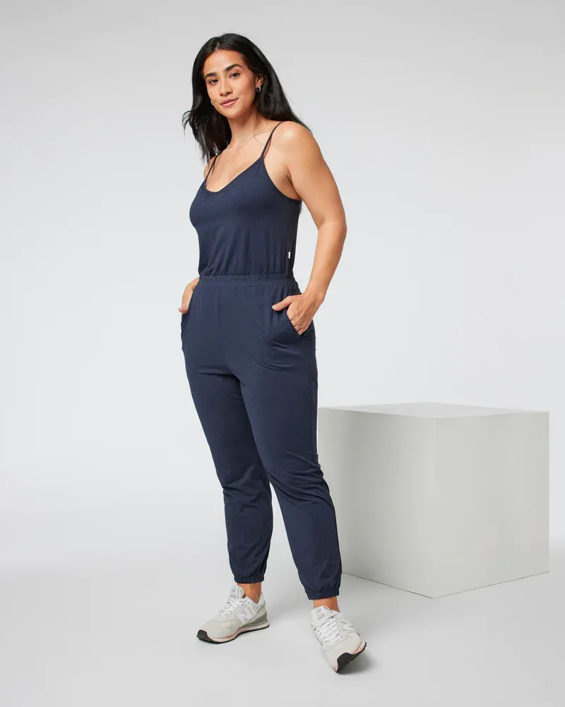 【WAAC】Women Stretch Jogger Jumpsuit ■WOMAN /追跡付 Vuori Women's Lux Jogger Jumpsuit Midnight Heather