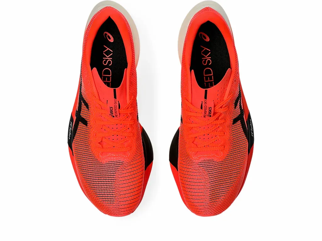★人気★ Asics speed Sky Paris Sunrise Red Black Asics Men's METASPEED SKY PARIS Sunrise Red/Black